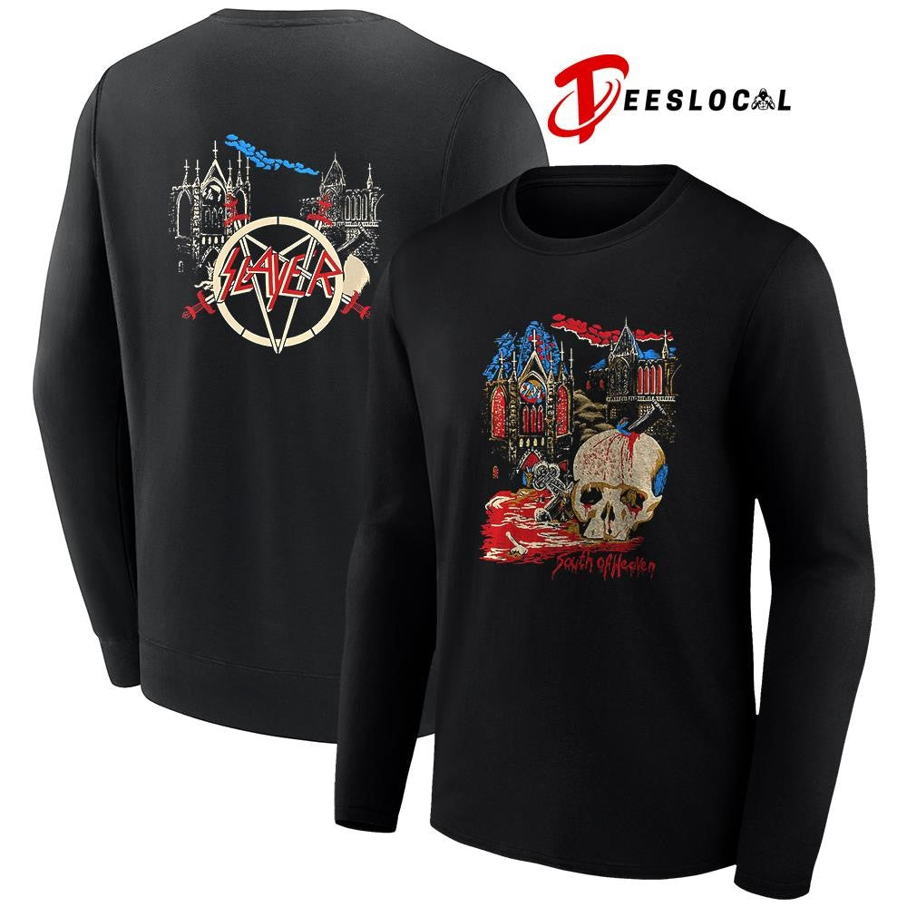 Slayer South of Heaven skull art shirt