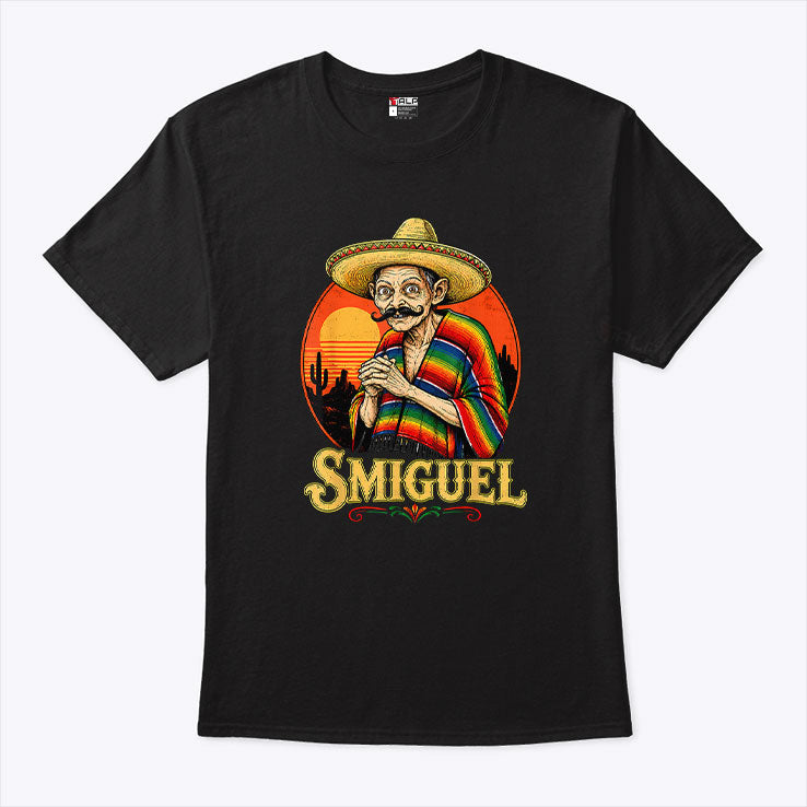 Smiguel Mexican Sombrero Mexican Culture Mashup T Shirt
