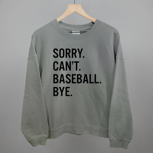 Sorry Can't Baseball Bye - clothing by TeeHivey.com (Image 1)