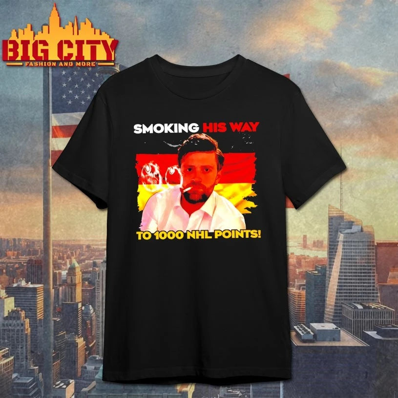 Smoking His Way To 1000 Points T-shirt