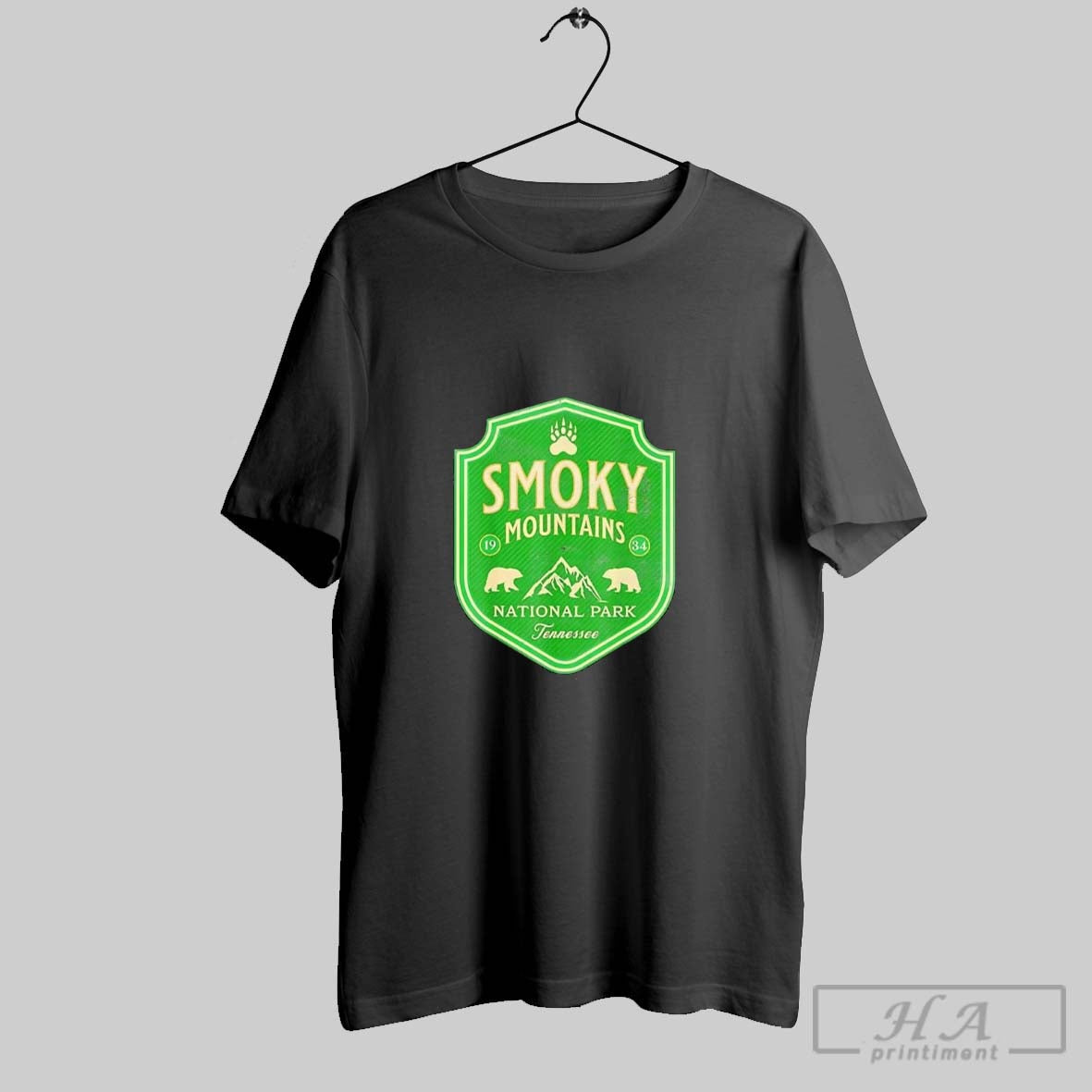 Smoky Mountains National Park Tennessee Shield Est 1934 - clothing by TeeHivey.com