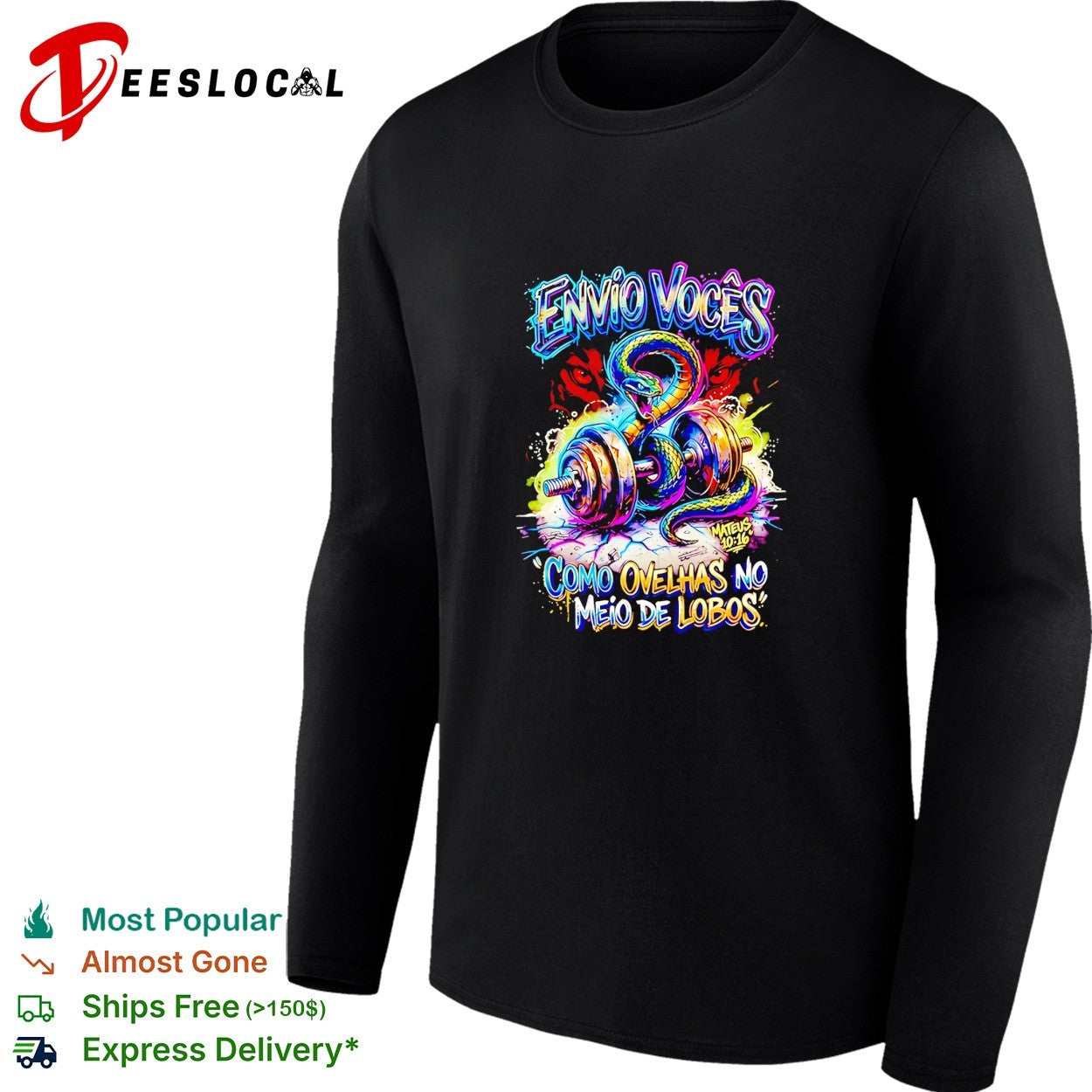 Snake Envio Vocês Como Ovelhas no Meio de Lobos Mateus 10 16 graffiti style shirt