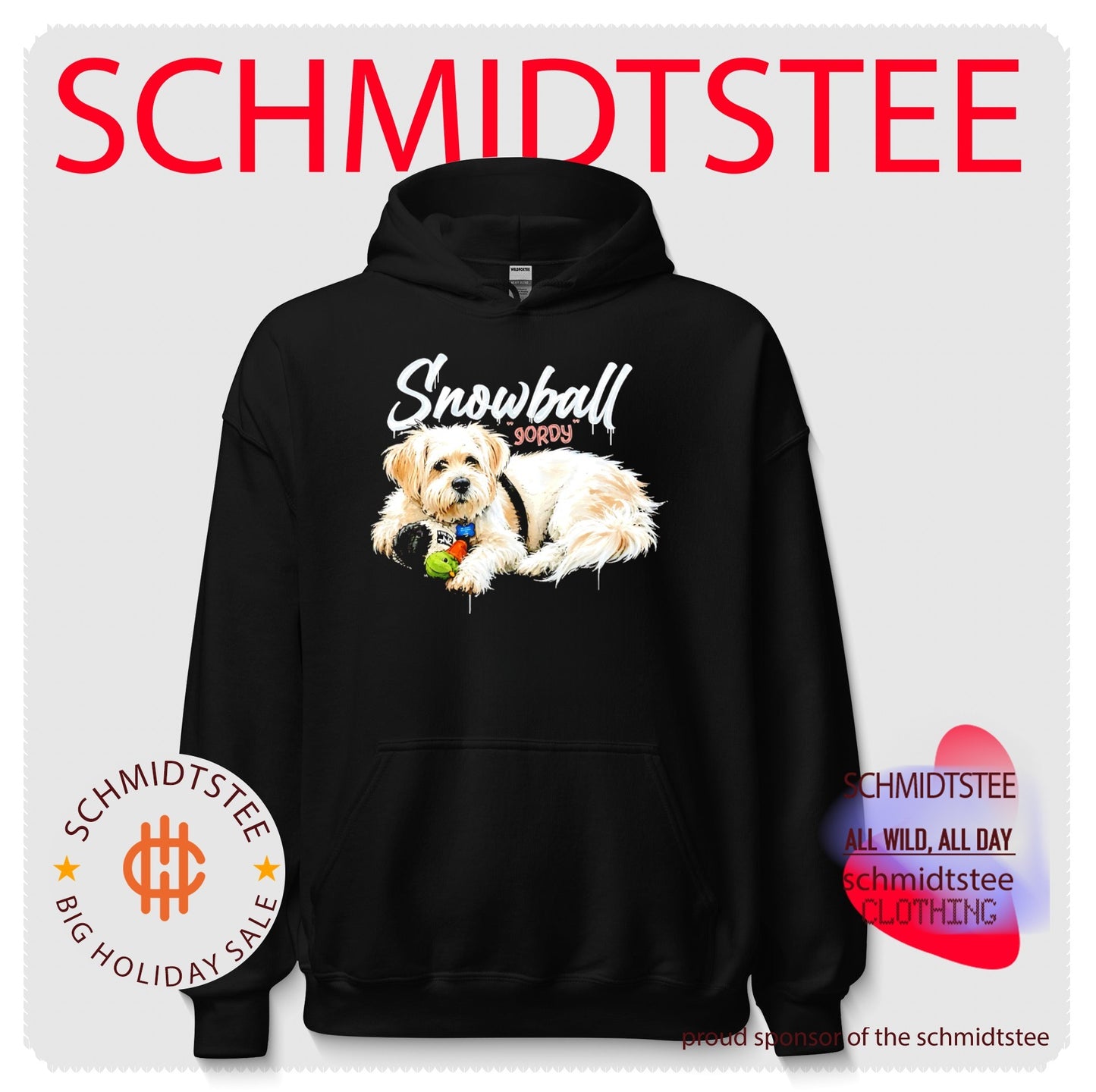 Snowball Gordy Dog Portrait shirt