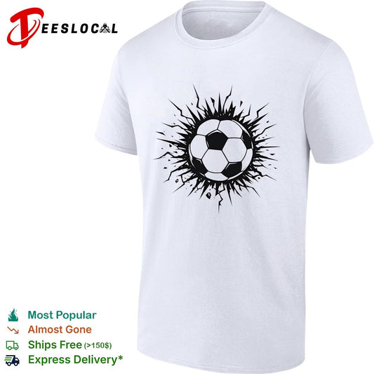 Soccer ball explosion burst bold art shirt