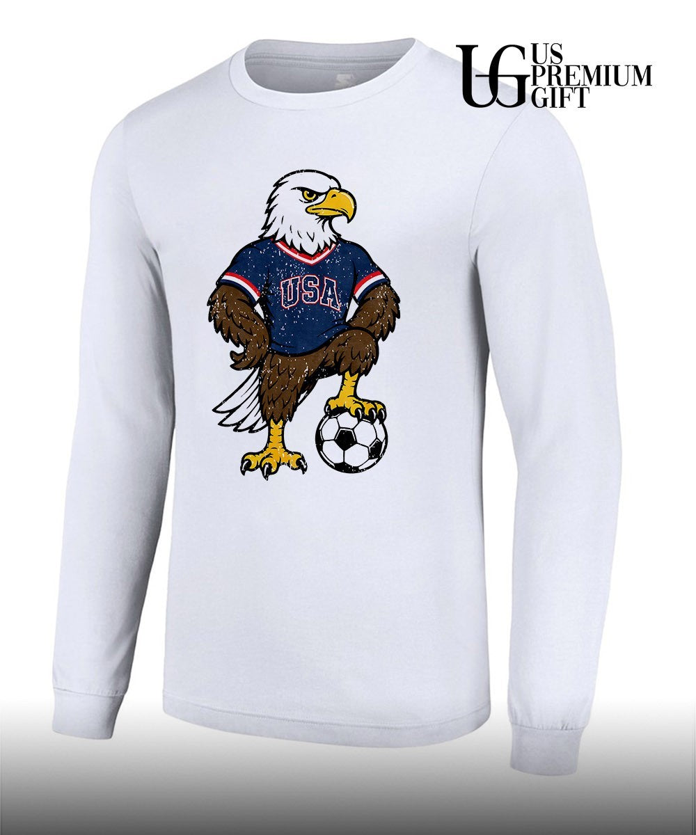 Soccer mascot Bald Eagle USA Team shirt