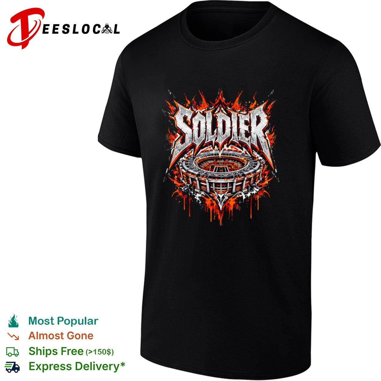 Soldier Field Chicago Bears Stadium Metal Football shirt
