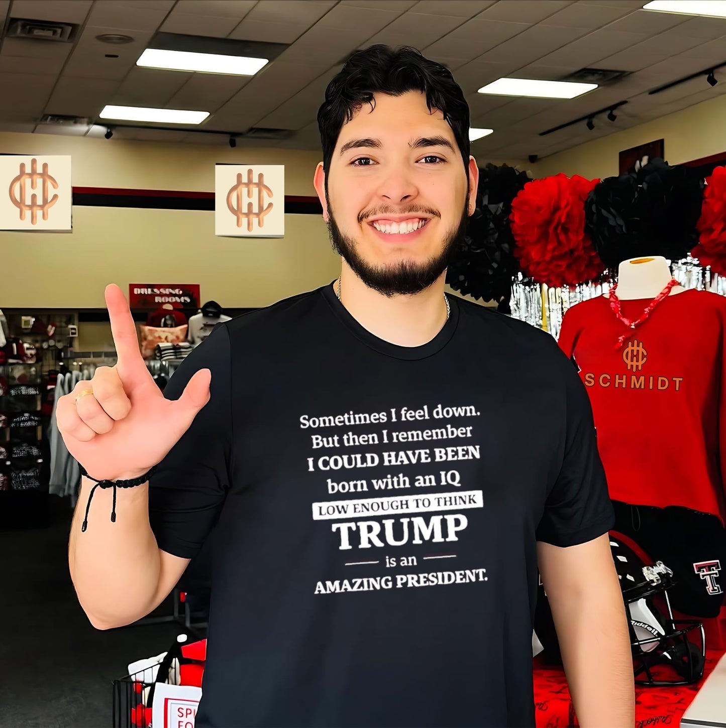 Sometimes I Feel Down but Remember I Could Have Been Born with a Low IQ shirt