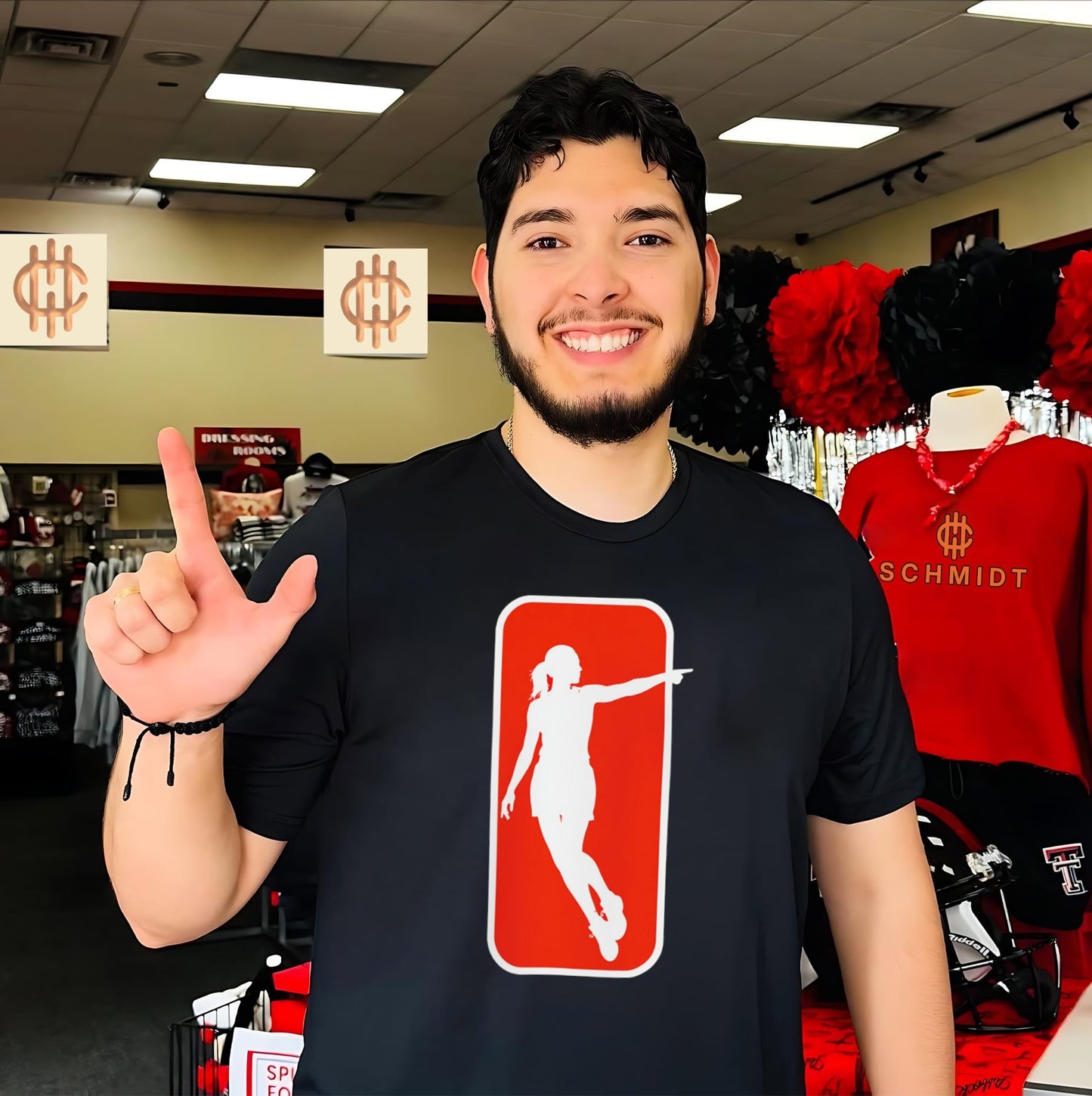 Sophie Cunningham Indiana Fever Pointing Logo WNBA shirt