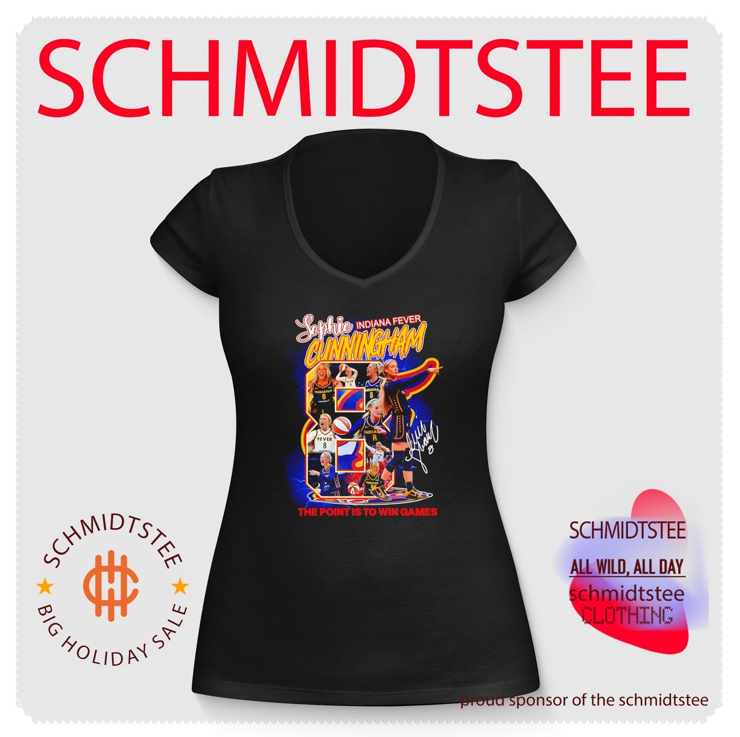 Sophie Cunningham Indiana Fever The Point Is to Win Games shirt (1)