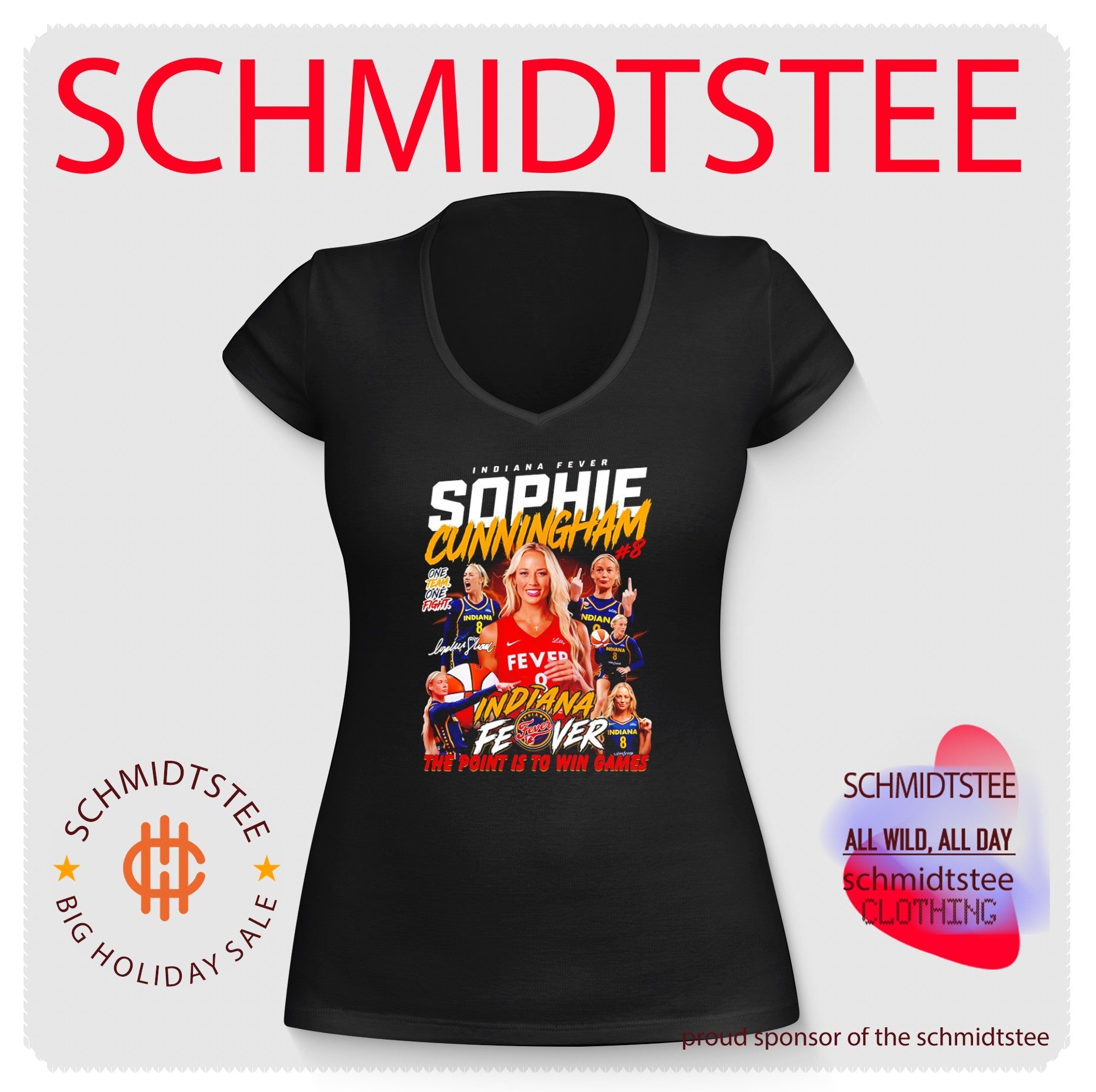 Sophie Cunningham Indiana Fever The Point Is to Win Games shirt (2)