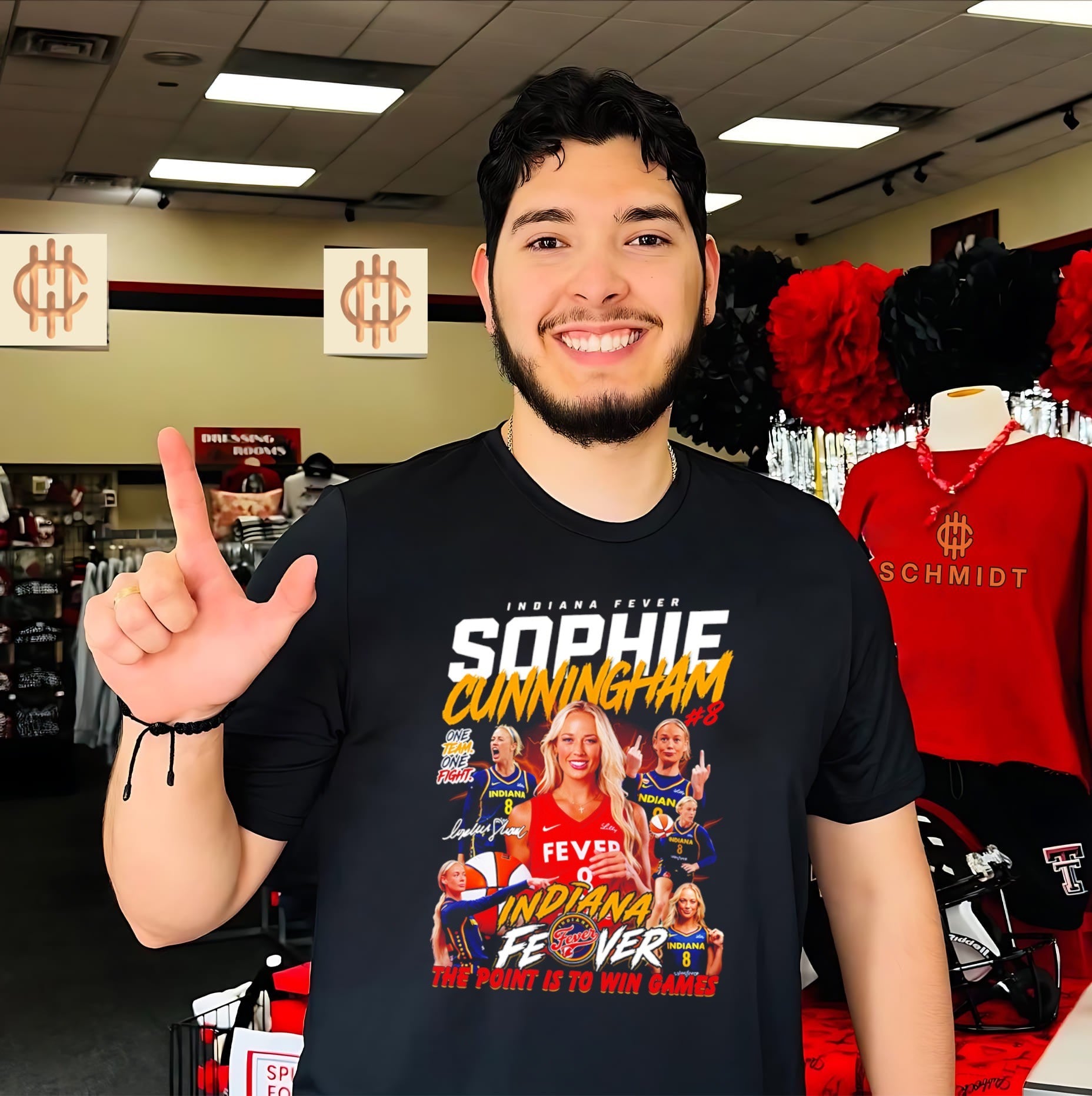 Sophie Cunningham Indiana Fever The Point Is to Win Games shirt (2)