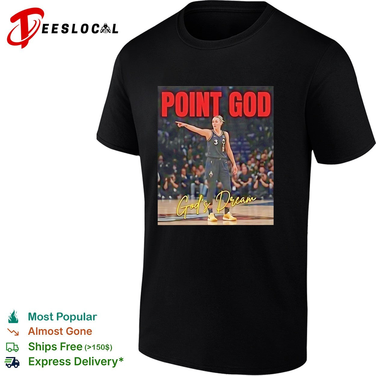 Sophie Cunningham Indiana Fever point god god’s dream shirt
