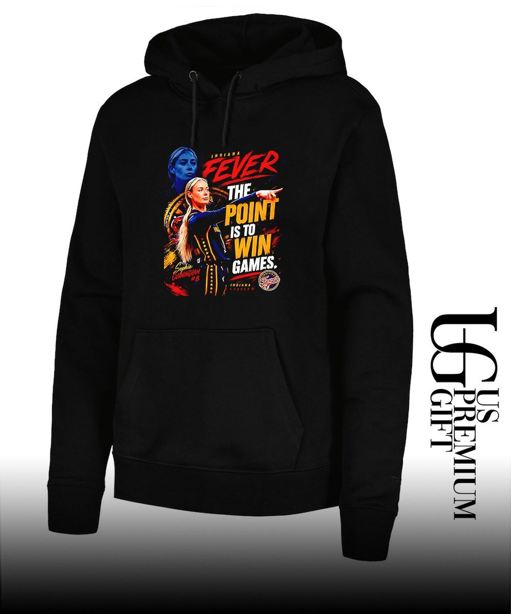 Sophie Cunningham Indiana Fever the point is to win games portrait shirt