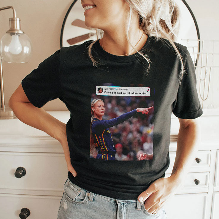 Sophie Cunningham Point God I’m So Glad I Got My Nails Done For This T Shirt
