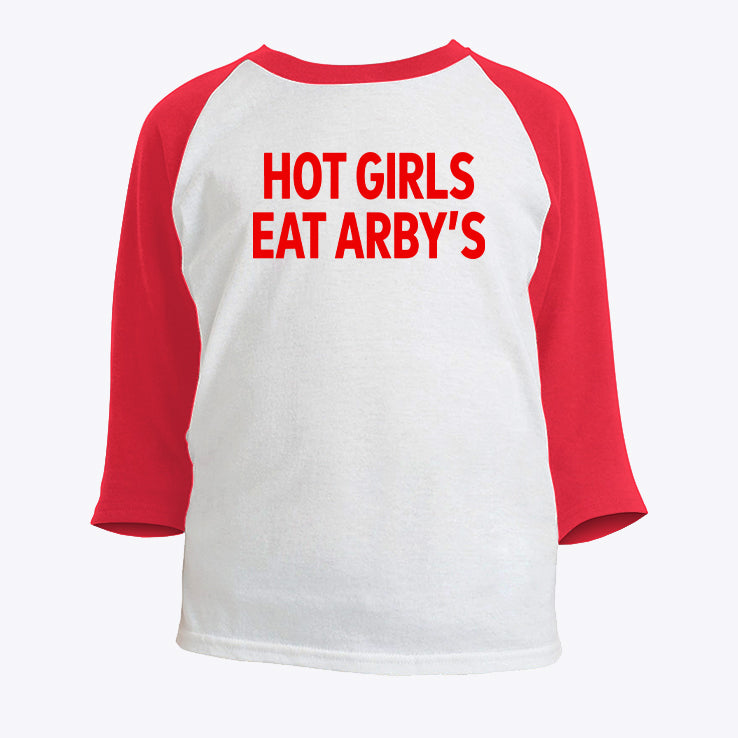 Sophie Cunningham Wearing Hot Girls Eat Arby’s Raglan Sleeve