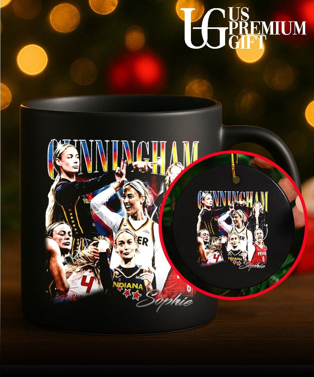 Sophie Cunningham pointing Indiana Fever WNBA signature graphic shirt