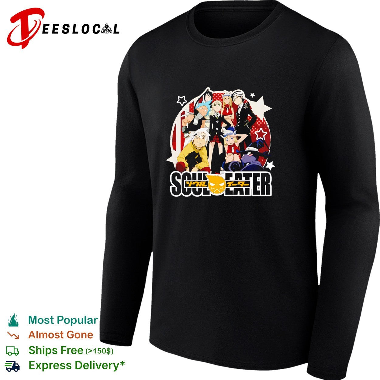 Soul Eater anime cast poster shirt
