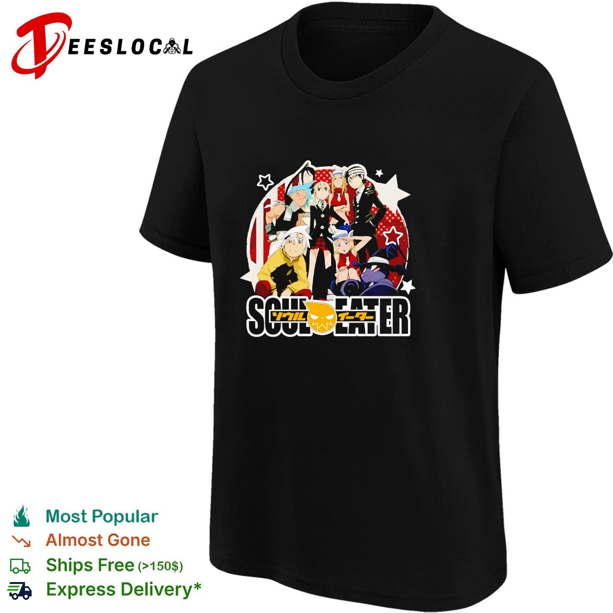 Soul Eater anime cast poster shirt