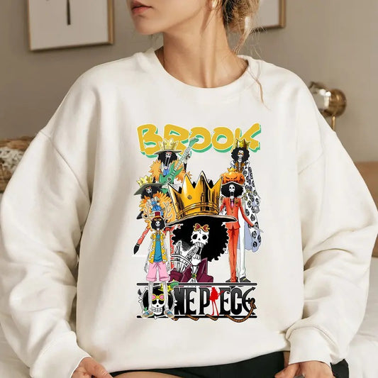 Soul King Straw Hat OP Shirt Crewneck Hoodie, Anime Otaku Shirt Comfort Cotton