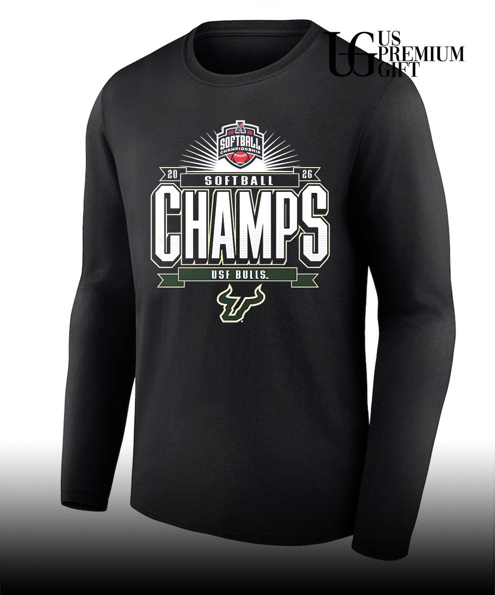 South Florida Bulls 2026 American Conference Softball Tournament Champions T-shirt