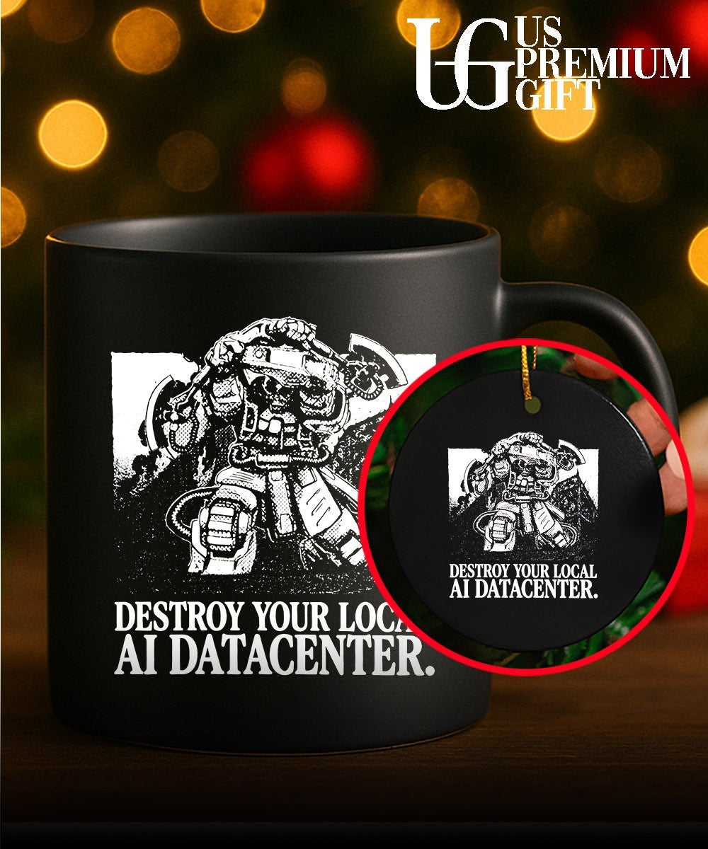 Space Marine destroy your local AI datacenter shirt