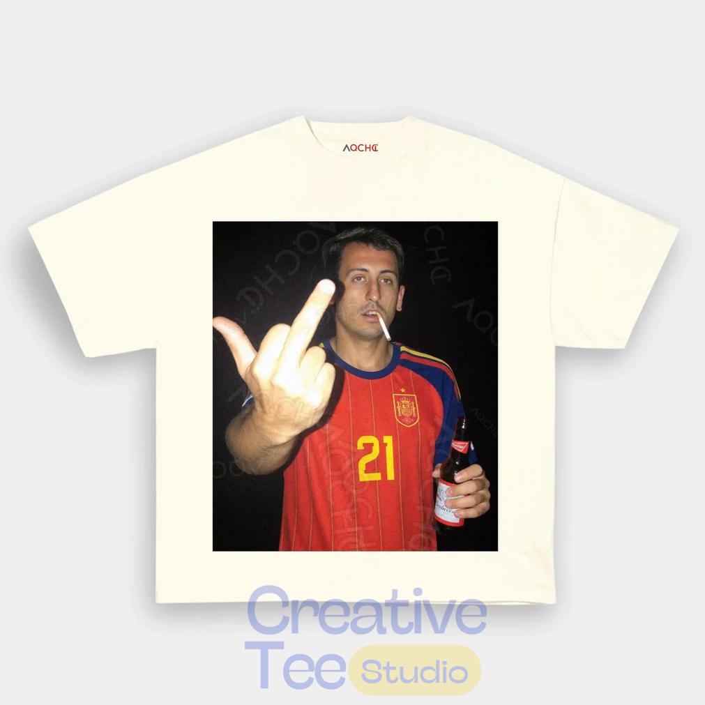 Spain Football Oyarzabal Drunk Middle Finger T-Shirt