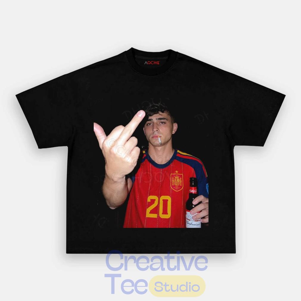 Spain Football Pedri Smoke & Beer Graphic Tee