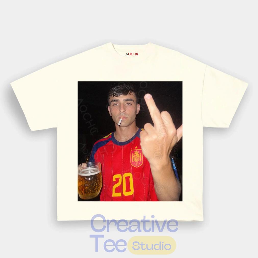 Spain Football Pedri Smoke & Beer Graphic Tee