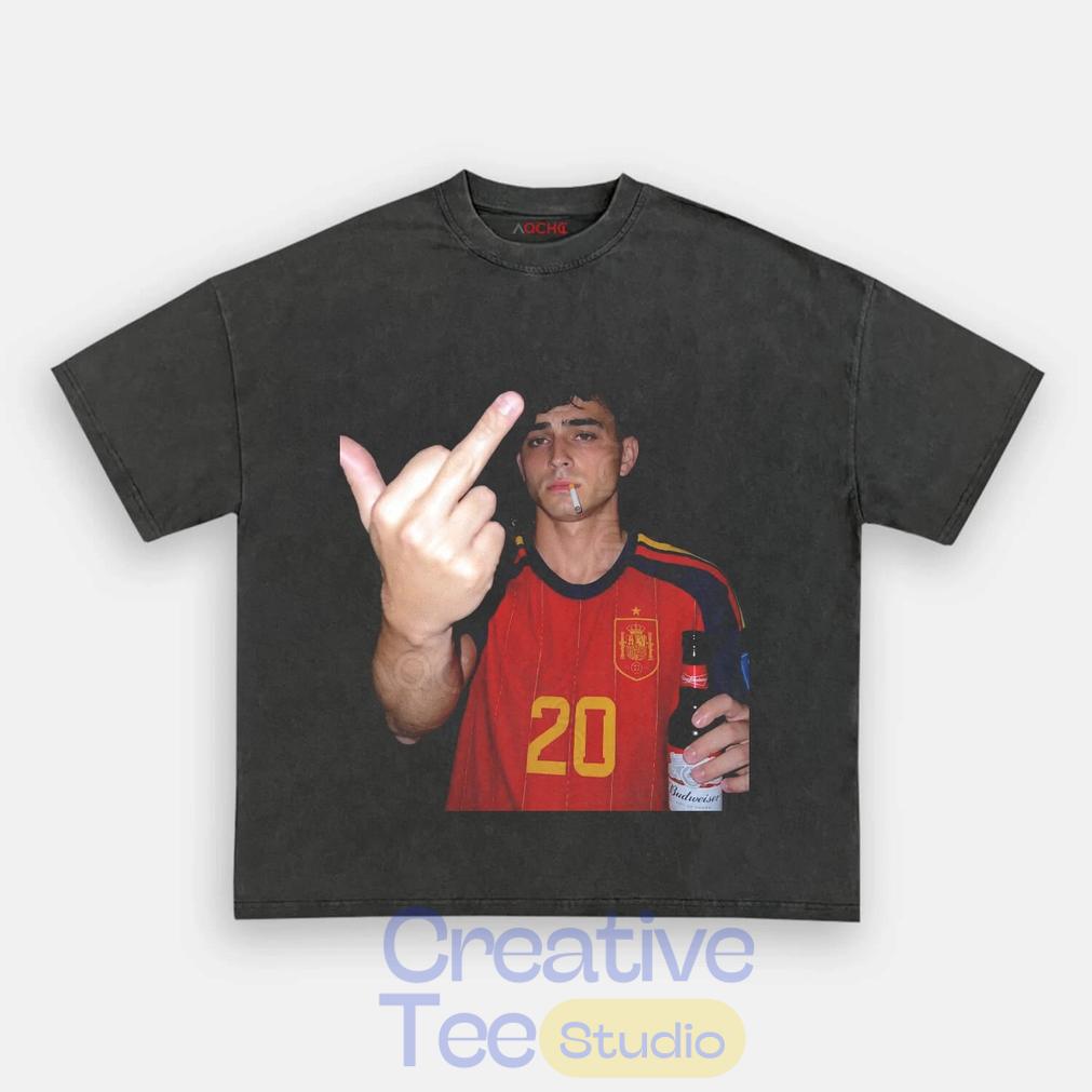 Spain Football Pedri Smoke & Beer Graphic Tee