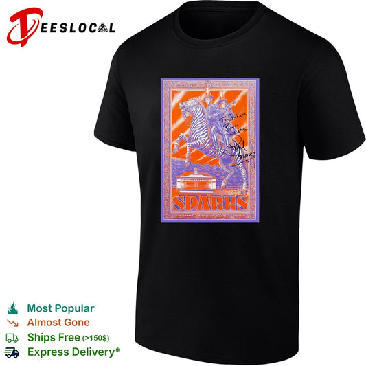 Sparks zebra rider vintage tour poster shirt