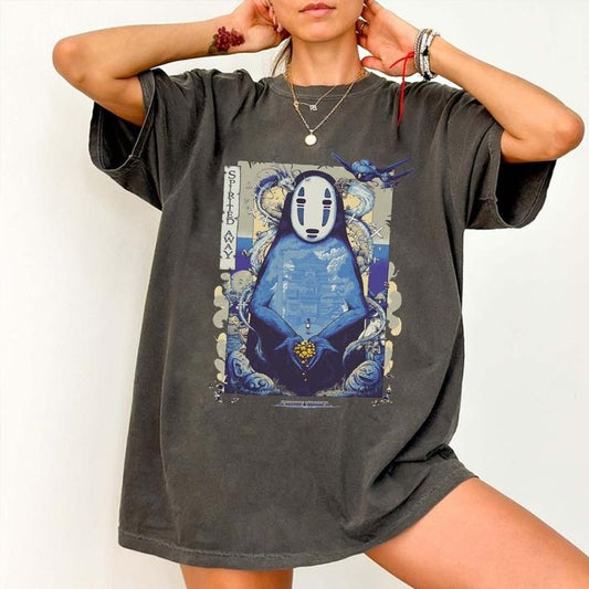 Spirited Away No face shirt, Hayao Miyazaki, Ghibli Spirited Away Shirt