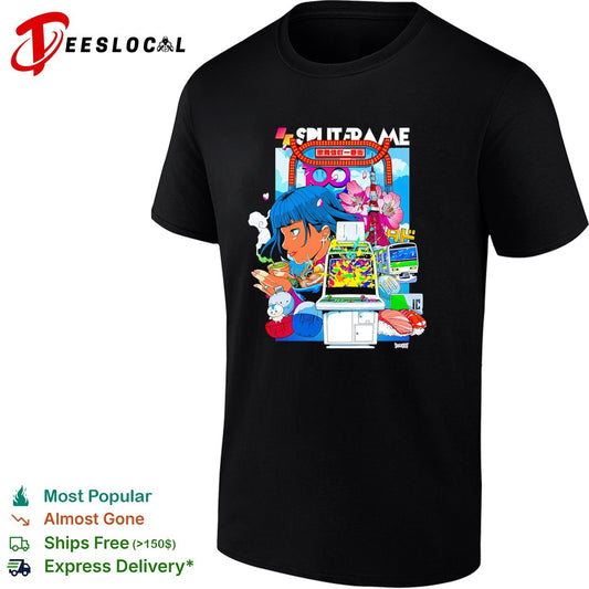Splitframe Tokyo Ramen Arcade 100 IC Train Sakura Sushi Japanese Culture Shirt