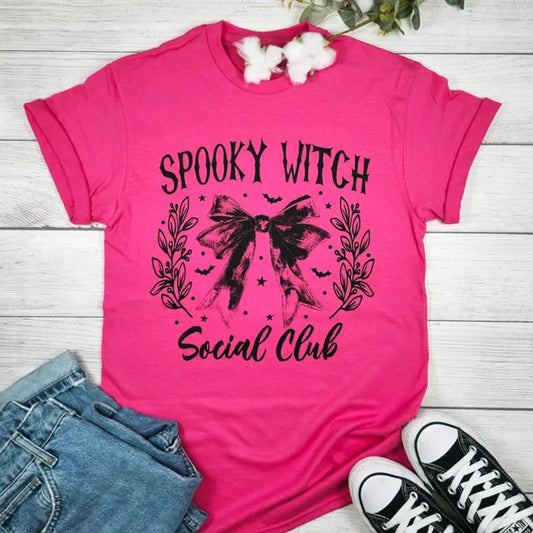 Spooky Witch Social Club Graphic T-shirt