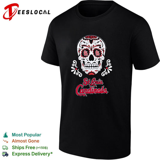 St Louis Cardinals sugar skull shirt
