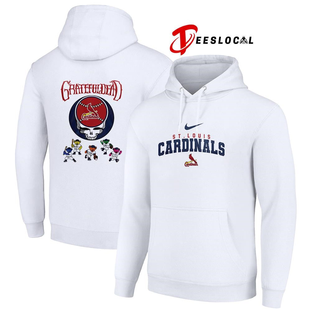 St Louis Cardinals x Grateful Dead bear mascot shirt