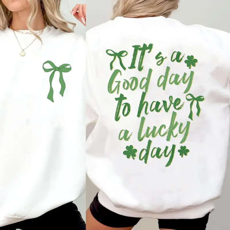 St Patricks Day Friendship Bracelet Sweatshirt, St Patrick's Day T-Shirt, Lucky Season Sweater, Irish Shamrock Shirt, St Patty Day Tee