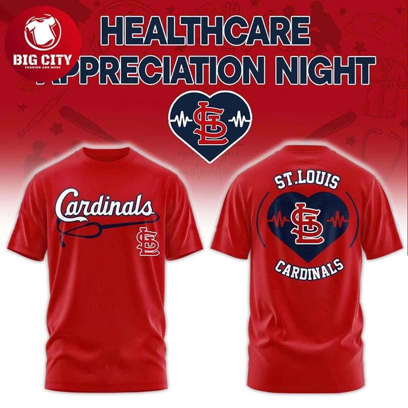 St. Louis Cardinals Healthcare Appreciation Night 2026 Celebrate Two Sided Shirt