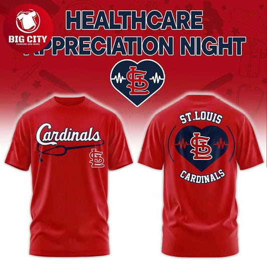 St. Louis Cardinals Healthcare Appreciation Night 2026 Celebrate Two Sided Shirt