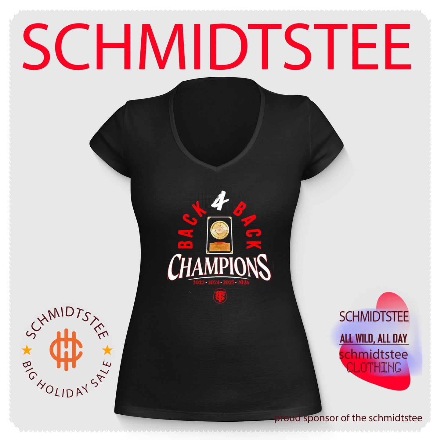 Stade Toulousain Rugby 2026 Back 4 Back Champions Locker Room shirt