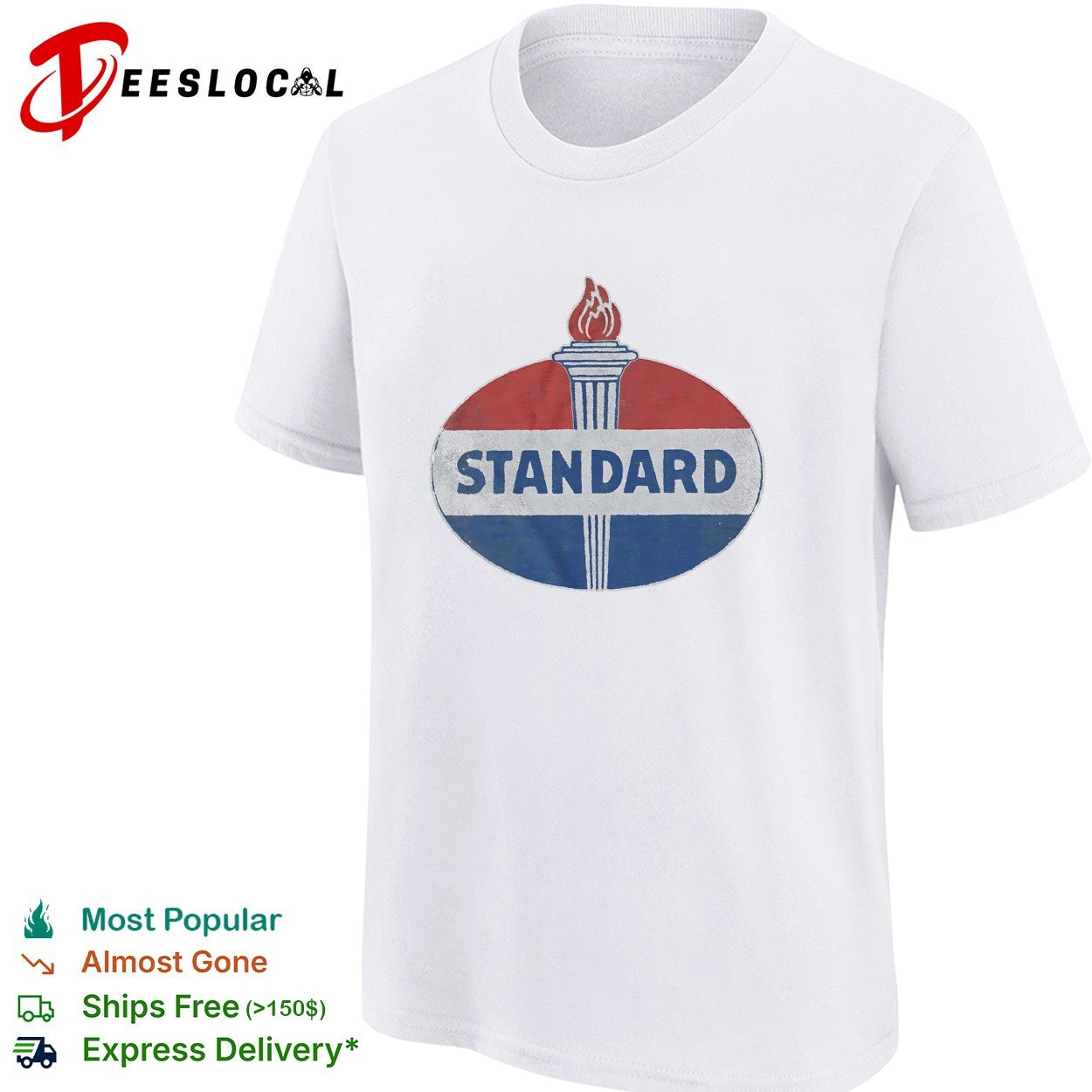 Standard Oil Company torch logo emblem retro corporate branding identity icon shirt