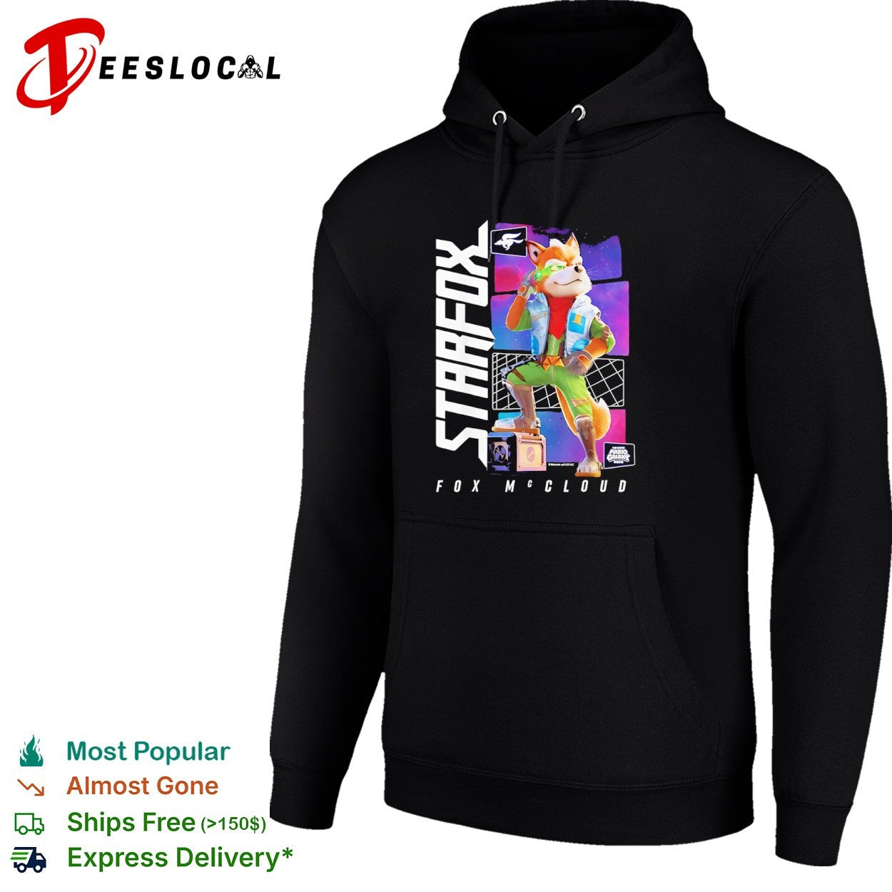 Star Fox Fox McCloud The Super Mario Galaxy Movie shirt