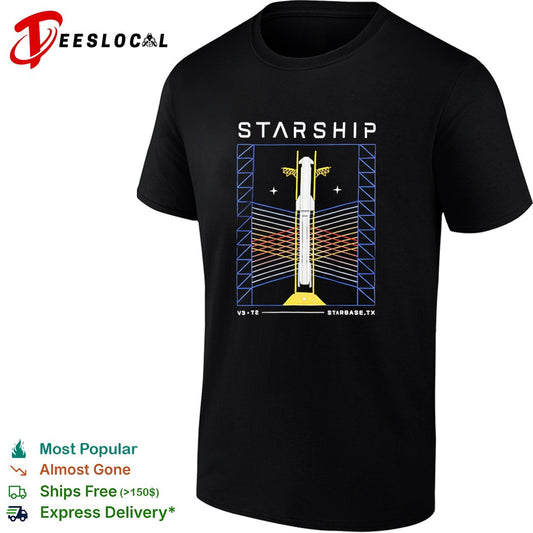 Starship SpaceX V3 T2 Starbase TX Rocket Launch Space Exploration shirt