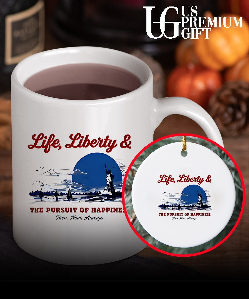 State and Liberty Life Liberty and The Pursuit of Happiness Then Now Always shirt