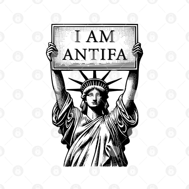 Statue Of Liberty I Am Antifa T Shirt