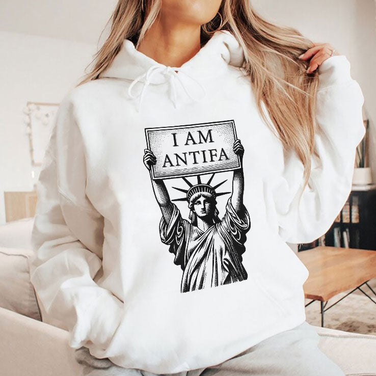 Statue Of Liberty I Am Antifa T Shirt