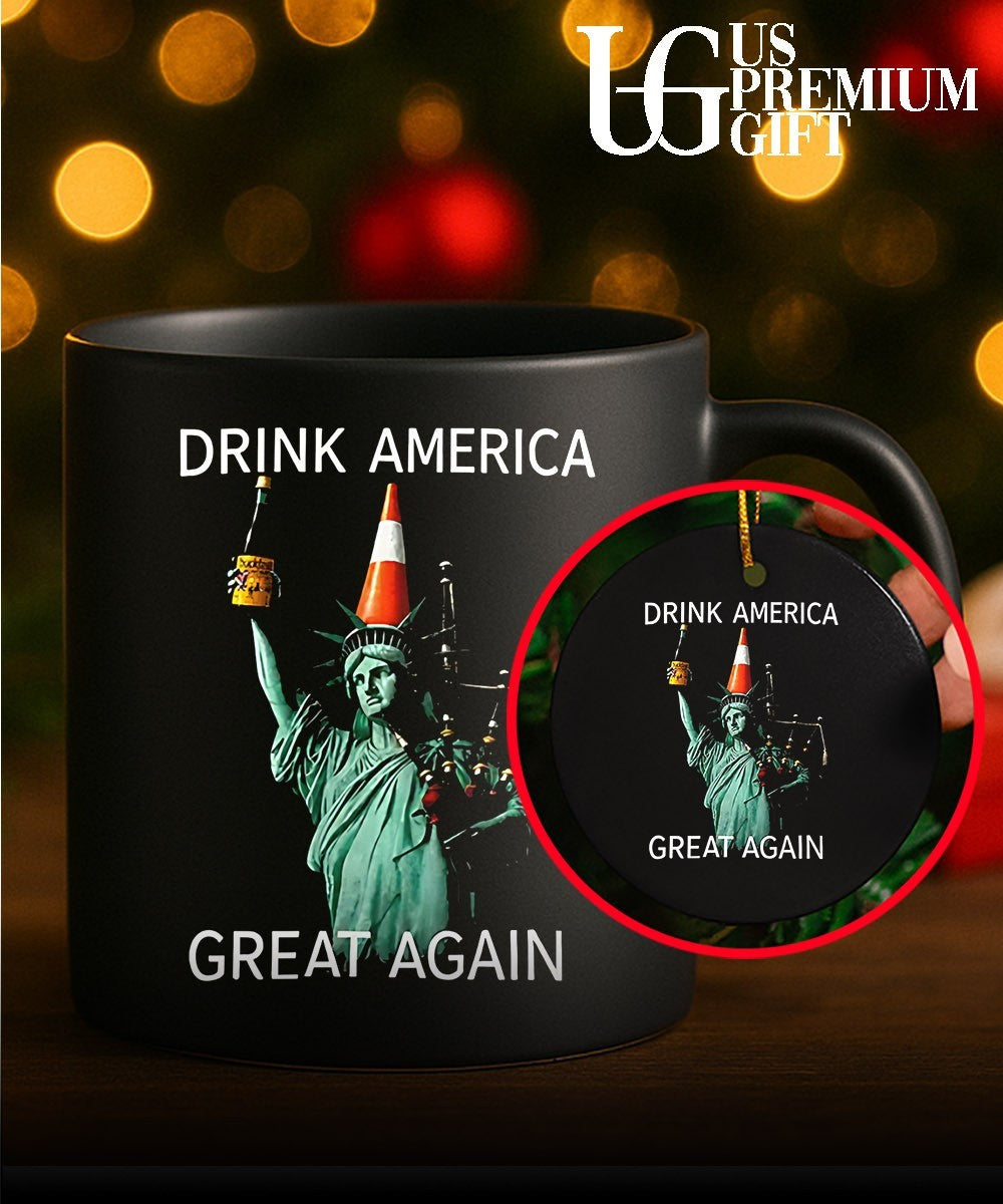 Statue of Liberty Drink America Great Again shirt