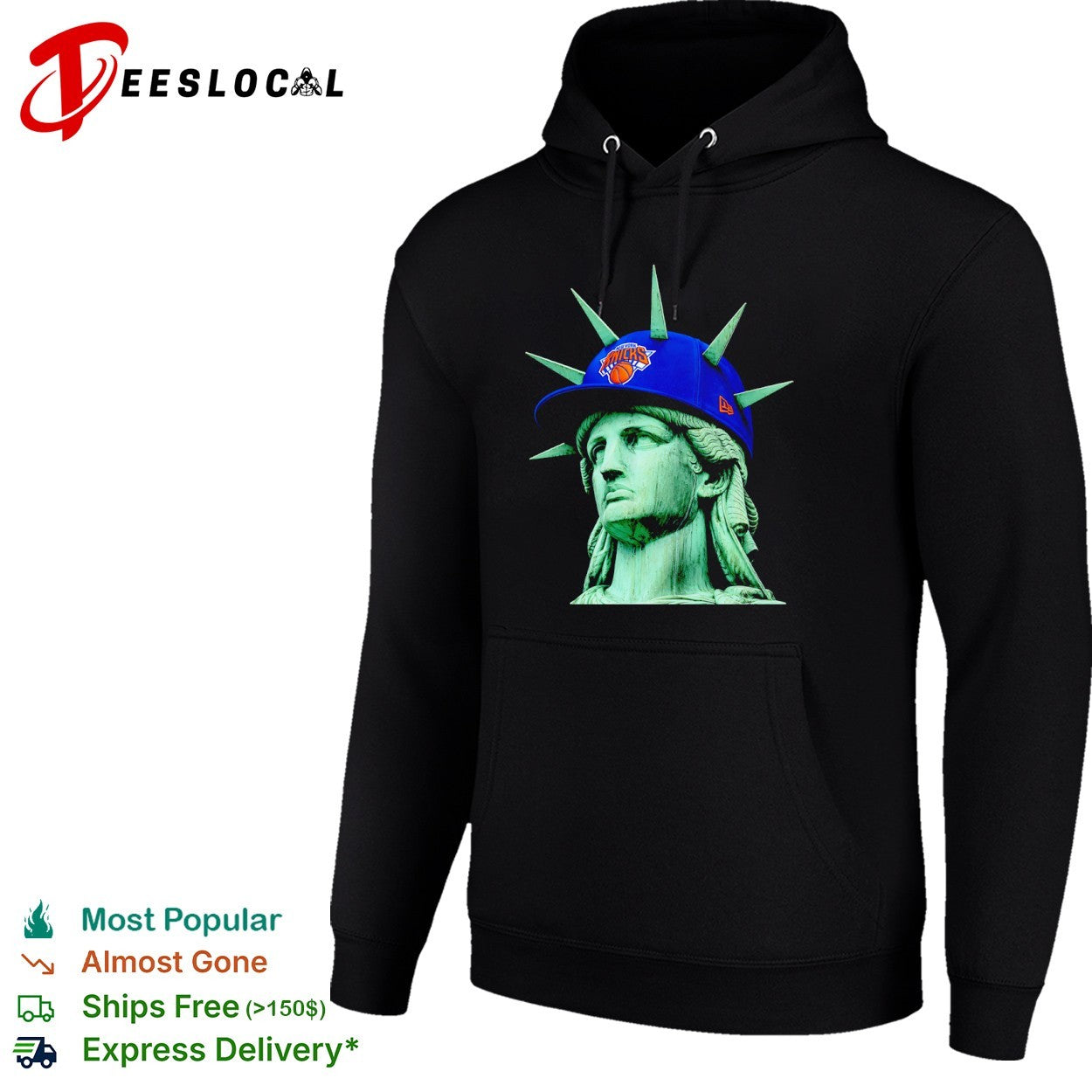 Statue of Liberty New York Knicks NBA hat Shirt