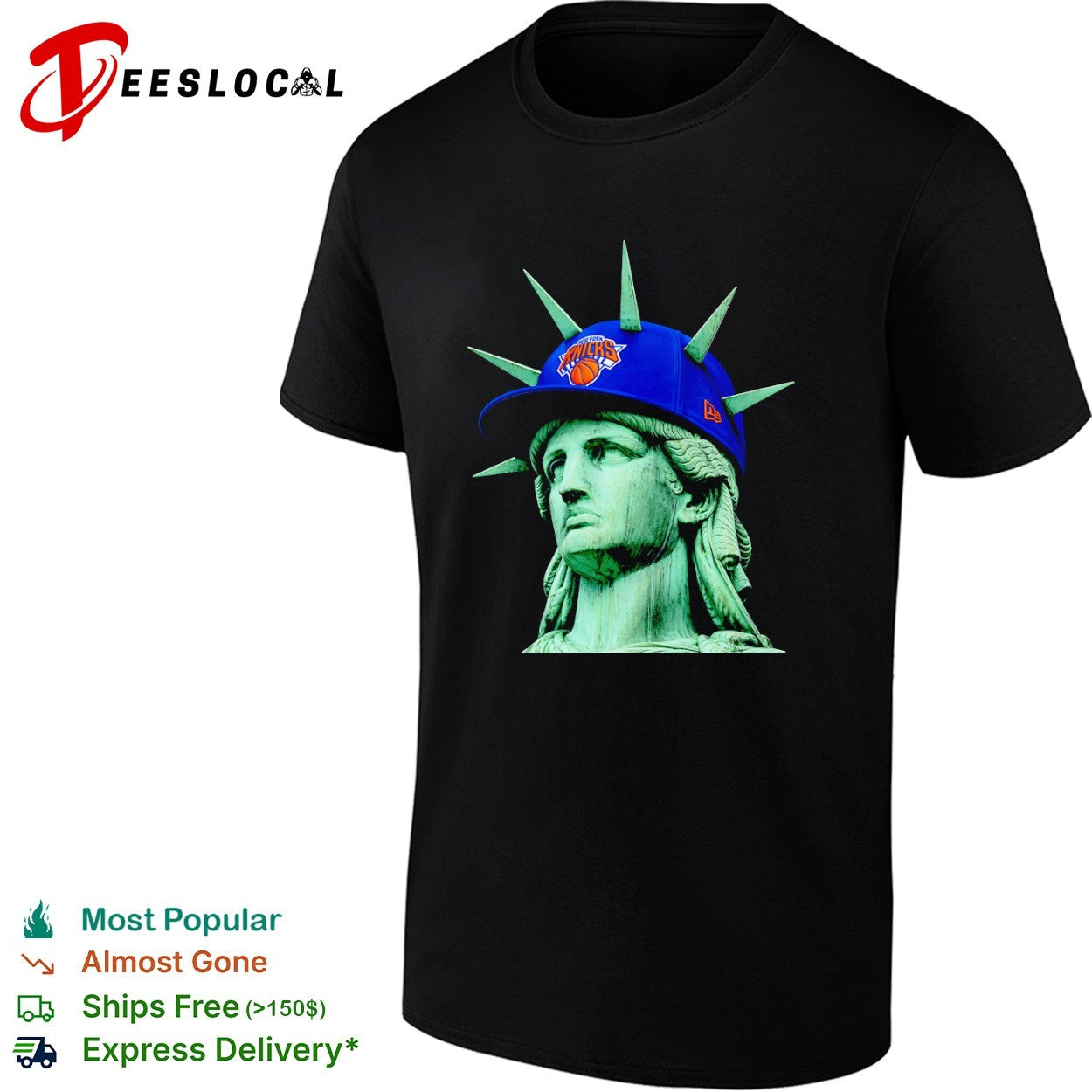 Statue of Liberty New York Knicks NBA hat Shirt