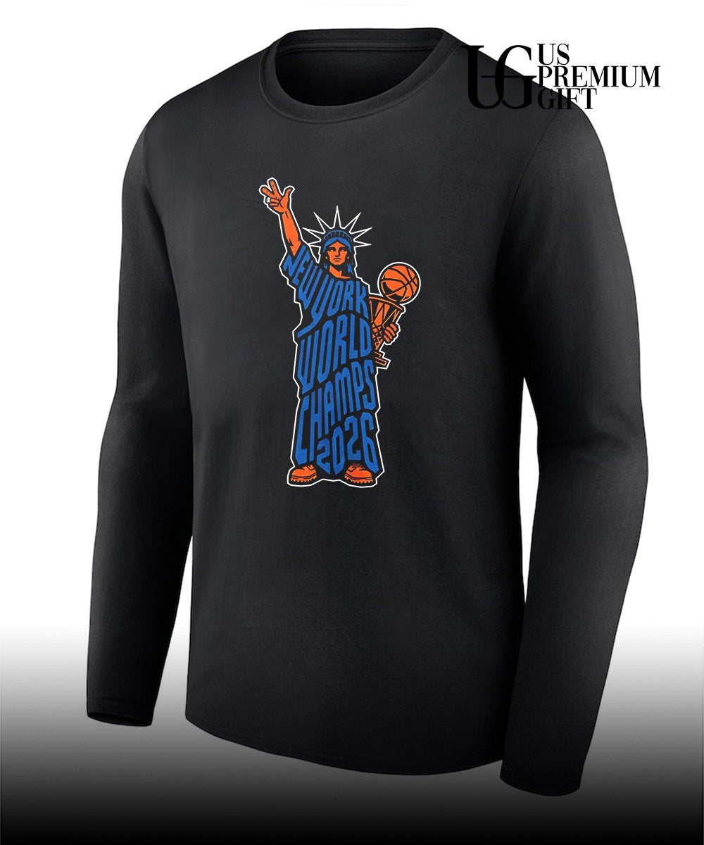Statue of Liberty New York basketball world Champs 2026 T-shirt
