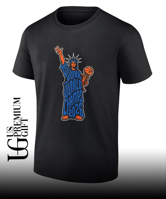 Statue of Liberty New York basketball world Champs 2026 T-shirt